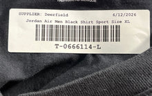Load image into Gallery viewer, Nike Air Jordan Mens Black Short Sleeve Sport Pullover T-Shirt Size XL