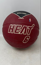 Load image into Gallery viewer, Spalding Black Red NBA Miami Heat LeBron James #6 Indoor Outdoor Basketball