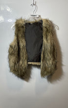 Load image into Gallery viewer, Divided By H&M Womens Brown Sleeveless Lined Open Front Fur Vest Jacket Size 8