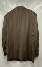 Load image into Gallery viewer, Lubiam Mens Brown Long Sleeve Single-Breasted Three-Button Blazer Size 44R
