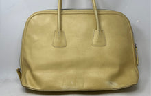 Load image into Gallery viewer, Pulicati Womens Beige Leather Inner Pockets Top Handle Satchel Handbag