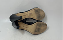 Load image into Gallery viewer, Karl Lagerfeld Womens Cieone Black Patent Leather Slingback Sandals Size 8
