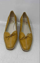 Load image into Gallery viewer, Samo Roma Womens Yellow Leather Slip-On Wedge Espadrille Heels Size 39