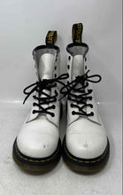 Load image into Gallery viewer, Dr. Martens Womens White Leather Lace-Up Round Toe Ankle Combat Boots Sz EUR 39