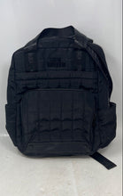 Load image into Gallery viewer, Steve Madden Womens Black Nylon Quilted Adjustable Strap Zipper Backpack