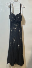 Load image into Gallery viewer, S.L. Fashions Womens Black Sleeveless Appliques And Rhinestone Maxi Dress Size 6
