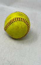 Load image into Gallery viewer, Sterling Status Yellow Leather Stitched Fastpitch Game Softball Ball
