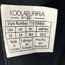 Load image into Gallery viewer, Koolaburra By Ugg Womens Madeley 1105860 Black Round Toe Riding Boots Size 8.5