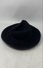 Load image into Gallery viewer, Scala Classico Mens Black Zoot Wide Round Brim Fedora Hat Size Medium