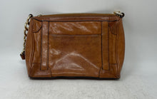 Load image into Gallery viewer, Michael Kors Womens Brown Leather Outer Pockets Charm Crossbody Handbag