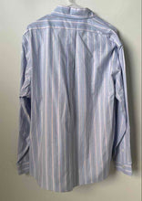 Load image into Gallery viewer, Brooks Brothers Mens Blue Striped Long Sleeve Regent Fit Button-Up Shirt Size XL