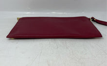Load image into Gallery viewer, Michael Kors Womens Dark Red Leather Studded Wristlet Wallet Bag