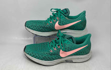Load image into Gallery viewer, Nike Womens Air Zoom Pegasus 35 White Green Low Top Lace-Up Sneaker Shoes Size 8