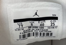 Load image into Gallery viewer, Nike Boys Air Jordan Formula 23 BG 881468-120 White Sneakers Shoes Size 7Y