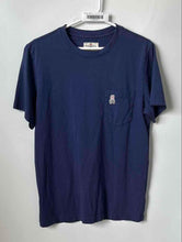 Load image into Gallery viewer, Psycho Bunny Mens Blue Cotton Crew Neck Short Sleeve Pullover T-Shirt Size Small