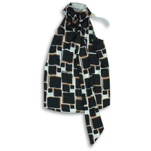 Load image into Gallery viewer, Karl Lagerfeld Womens Multicolor Geometric Sleeveless Tie-Neck Blouse Top Sz XS