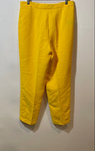 Load image into Gallery viewer, Authentic Carolina Herrera Womens Yellow Pleated Front Dress Pants Size 6