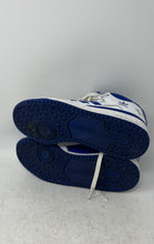 Load image into Gallery viewer, Adidas Kids Forum Mid FY4976 White Blue Mid Top Lace-Up Sneaker Shoes Size 5.5