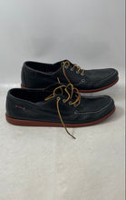 Load image into Gallery viewer, Sebago Mens Black And Brown Leather Lace-Up Low Top Moccasin Shoes Size 13M