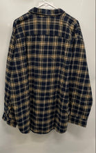 Load image into Gallery viewer, Hobbs Creek Mens Blue Beige Plaid Cotton Long Sleeve Button-Up Shirt Size 2XL