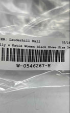 Load image into Gallery viewer, Kelly & Katie Womens Black Pointed Toe Kitten Slingback Heels Size 7M