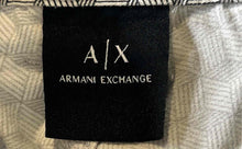 Load image into Gallery viewer, Armani Exchange Mens White Black Geometric Print Pockets Chino Shorts Size 36
