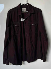 Load image into Gallery viewer, Converse One Star Mens Brown Contrast Stitch Double Pocket Button-Up Shirt Sz M
