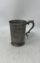 Load image into Gallery viewer, John Somers Silver-Tone Engraved Handle Hallmark Serving Pewter Mug