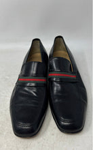 Load image into Gallery viewer, D&D Mens Black Leather Round Toe Slip-On Block Heel Loafers Shoes Size 43.5