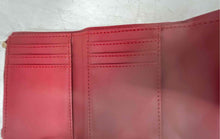 Load image into Gallery viewer, Aldo Womens Red Leather Credit Card Slots Trifold Wallet With Tag