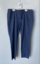 Load image into Gallery viewer, Old Navy Womens Blue Flat Front Slash Pocket Mid-Rise Ankle Pants Size 12