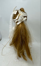 Load image into Gallery viewer, Decorative White Lace Dress Open Eyes Brown Hairs Fashion Porcelain Doll