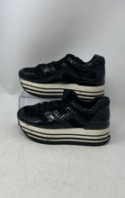 Load image into Gallery viewer, Hogan Womens Maxi H222 Black Low Top Lace-Up Sneaker Shoes Size EUR 38.5
