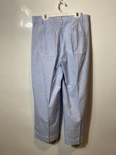 Load image into Gallery viewer, J.Crew Womens Light Blue Flat Front Pockets Wide-Leg Trouser Pants Size 26