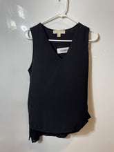 Load image into Gallery viewer, Michael Kors Womens Black Sleeveless V-Neck High-Low Hem Tank Top Size Large