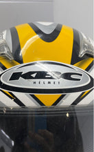 Load image into Gallery viewer, KBC Moto-Designer Black White And Yellow Full-Face Motorcycle Helmet