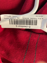 Load image into Gallery viewer, Banana Republic Mens Burgundy Cotton Long Sleeve 1/4 Zip Pullover Sweater Size M
