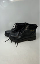 Load image into Gallery viewer, Brahma Mens Gus Black Leather Lace-Up Steel Toe Safety Ankle Work Boots Size 12