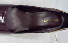 Load image into Gallery viewer, Marc Fisher Womens Garlene Burgundy Leather Stiletto Pump Heels Size 10M