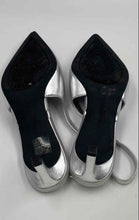 Load image into Gallery viewer, Karl Lagerfeld Womens Skylynn Silver Pointed Toe Slingback Sandals Size 5.5M