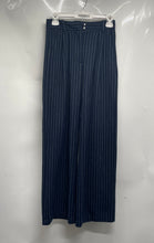 Load image into Gallery viewer, Abercrombie & Fitch Womens Blue Pinstripe Printed Belt Loops Trouser Pants Sz XS