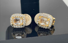 Load image into Gallery viewer, Authentic Swarovski Women's Gold-Tone Pavé Earrings