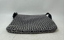 Load image into Gallery viewer, Tommy Hilfiger Womens Black White Monogram Printed Zip Top Crossbody Purse