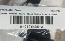 Load image into Gallery viewer, Under Armour Mens Harper 4 Mid RM 3022061-100 Black White Baseball Cleats Sz 9.5