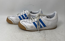 Load image into Gallery viewer, Adidas Womens Samoa White Blue Leather Lace-Up Low Top Sneakers Shoes Size 7