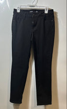 Load image into Gallery viewer, Old Navy Womens Black Dark Wash Mid-Rise Power Slim Straight Jeans Size 6 Short