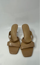 Load image into Gallery viewer, Express Womens Brown Leather Slip-On Open Toe Slide Sandals Size 8 M