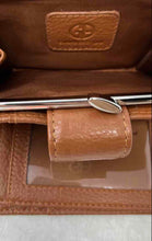 Load image into Gallery viewer, Giani Bernini Womens Brown Pebbled Leather Multiple Card Slots Bifold Wallet