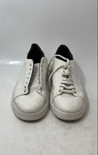 Load image into Gallery viewer, Zara Mens White Leather Round Toe Low Top Lace-Up Sneaker Shoes Size 41