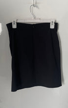 Load image into Gallery viewer, Zara Womens Black Back Zip Draped Wrapped Short Mini Skirt Size Medium